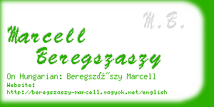 marcell beregszaszy business card